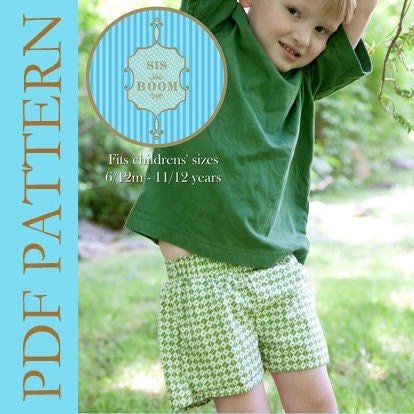 Sis Boom Louey Boxers with Scientific Seamstress Pattern and Instructions, PDF E-Book