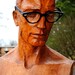 1950s Black Horn Rimmed Eyeglasses - Buddy Holly - Bausch and Lomb - 4.5 x 5.75