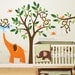 Children Wall Sticker Tree Wall Decals - Monkeys & elephant 105