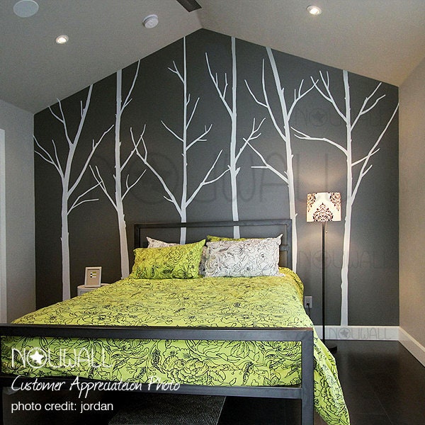Art Wall Decals Wall Stickers Winter Trees decal- 036