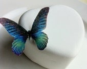 The Original EDIBLE BUTTERFLIES- small Blue Green - Cake & Cupcake toppers - Food Accessories