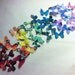 The Original EDIBLE BUTTERFLIES  - Rainbow Collection - set of 50 small - Cake & Cupcake toppers - Food Accessories