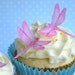 Mini EDIBLE DRAGONFLIES in pink - Cake & Cupcake toppers - Food Accessories