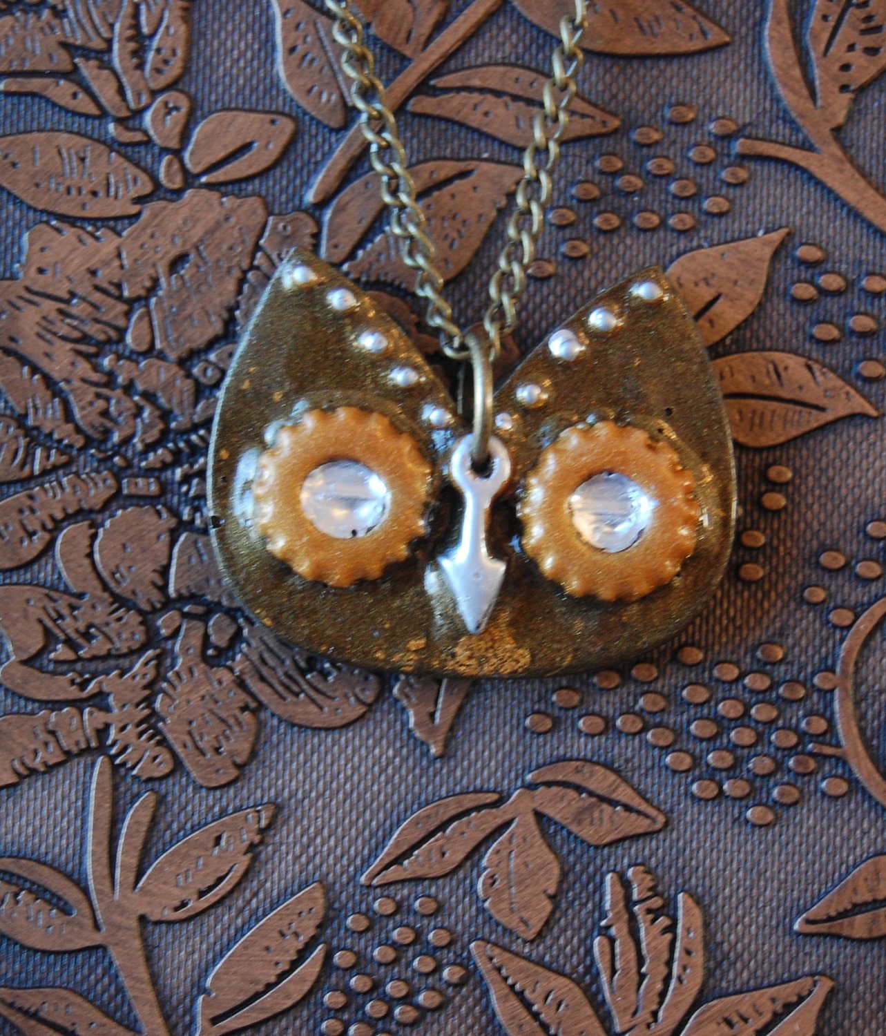 Steam Punk Owl Necklace