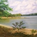 Lake Ouachita - Original Oil Painting on 18x24 Wrapped Canvas