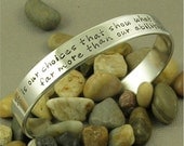 Harry Potter inspired Hand Stamped Aluminum Cuff Bracelet - It is our choices that show....