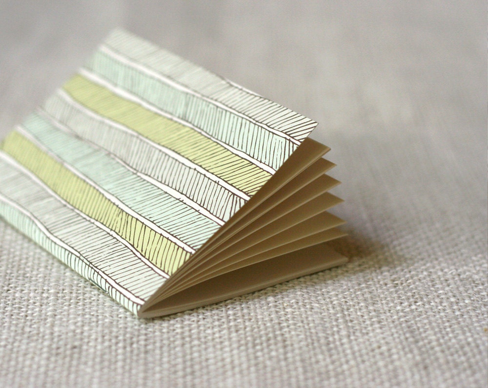 Jotter, Pocket Notebook, Mini Journal - Herringbone