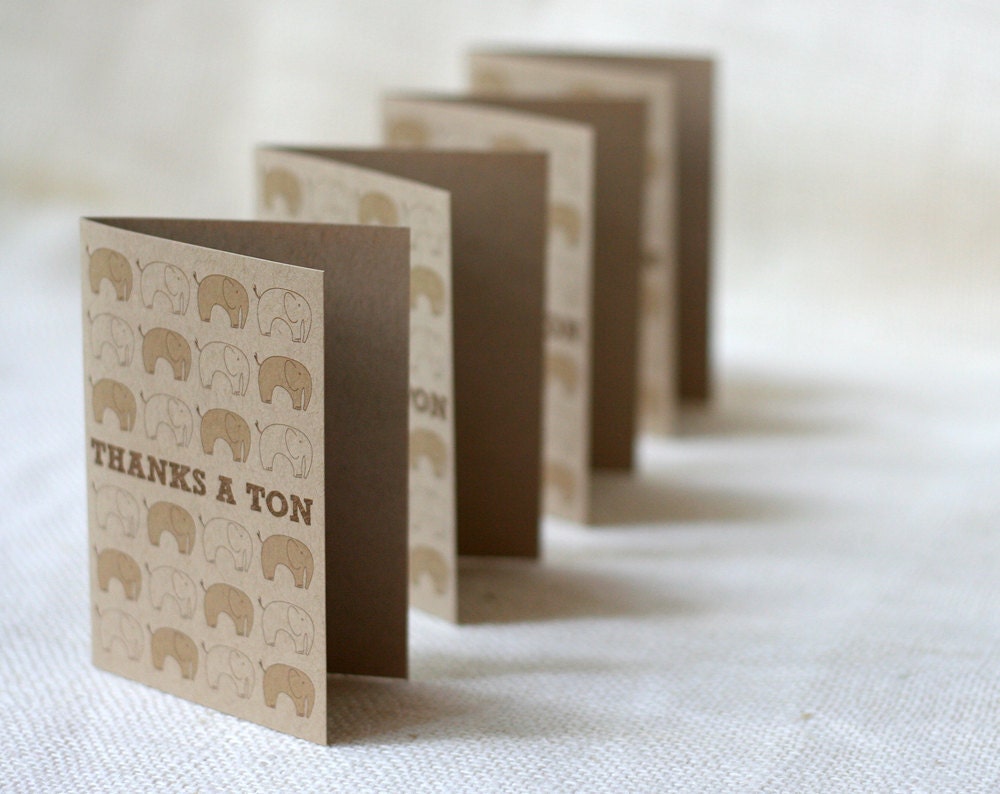 Note Card Set - Thanks A Ton