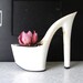 Hussy. stiletto succulent planter reclaimed high heel. bachelorette hostess gift. eco friendly