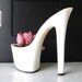 Hussy. stiletto succulent planter reclaimed high heel. bachelorette hostess gift. eco friendly