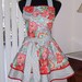 Hearts and Flowers Be My Valentine Flirty Two Tiered Apron