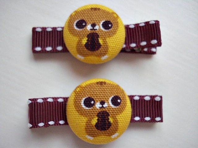 Sweet Kawaii Hairclips, Cute Chipmunks