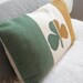 hand printed irish shamrock tricolour flag cushion cover