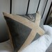 hand printed rustic Scottish saltire flag cushion cover