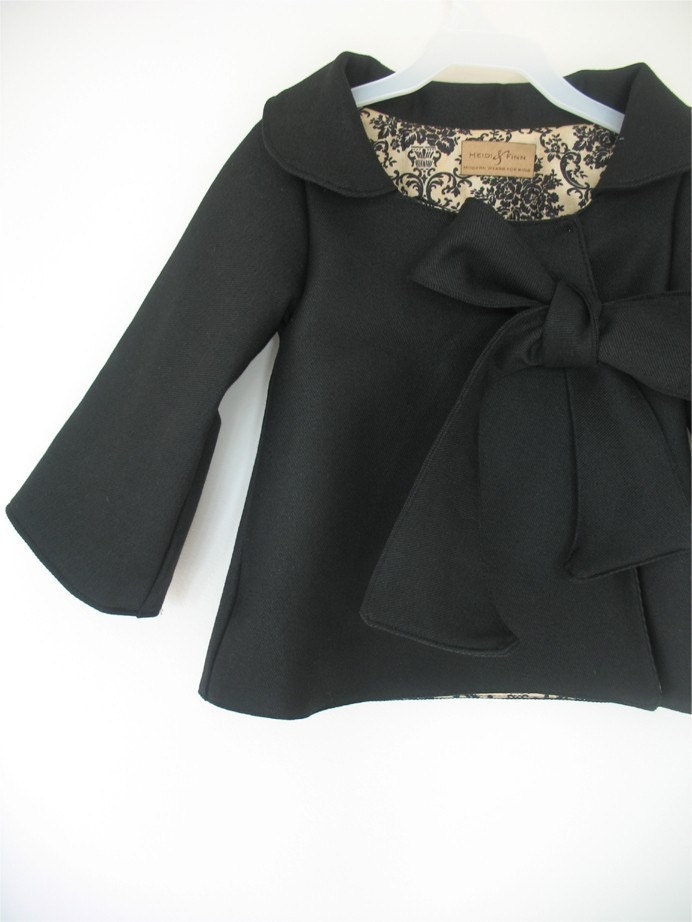 Chic Cocktail Swing Coat pattern and tutorial 12M-6T holiday jacket PDF