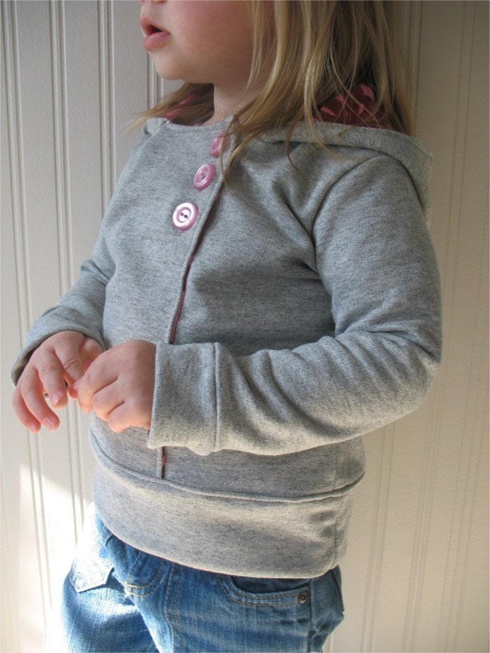 Urban Unisex Hoodie pattern and tutorial 6M - 5T PDF pattern boy girl