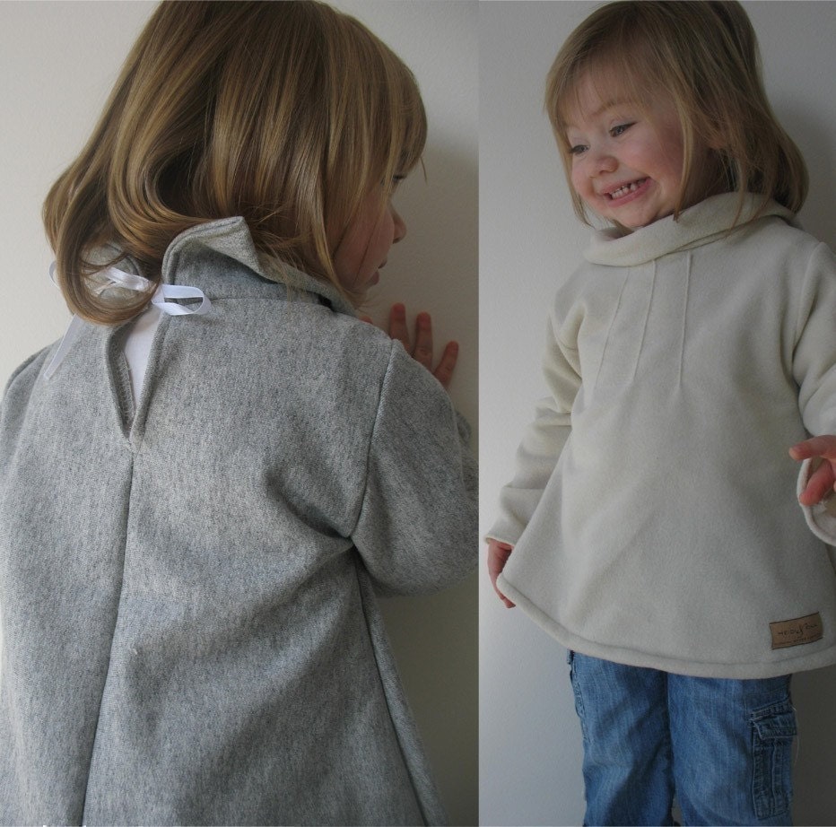 Pintuck Sweater Tunic pattern and tutorial 12M-4T EASY SEW epattern
