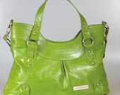 Sale 20% OFF - leather handbag shoulder bag messenger bag Pear Green Calfskin Shoulder Bag