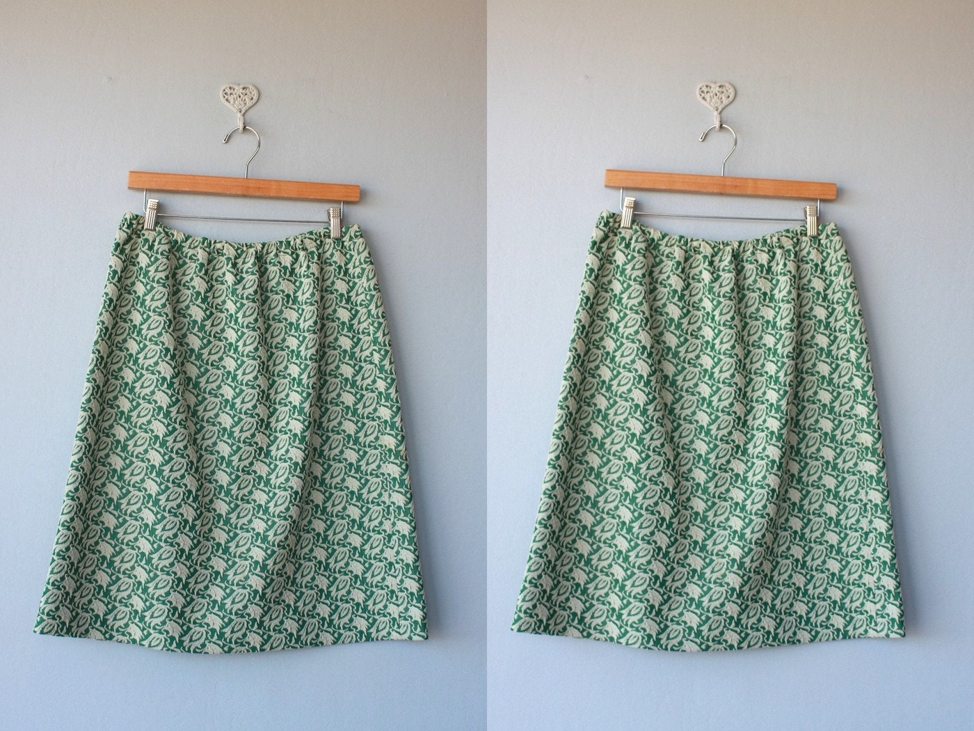 1960s skirt / 60s skirt / A New Leaf skirt - size large , XL