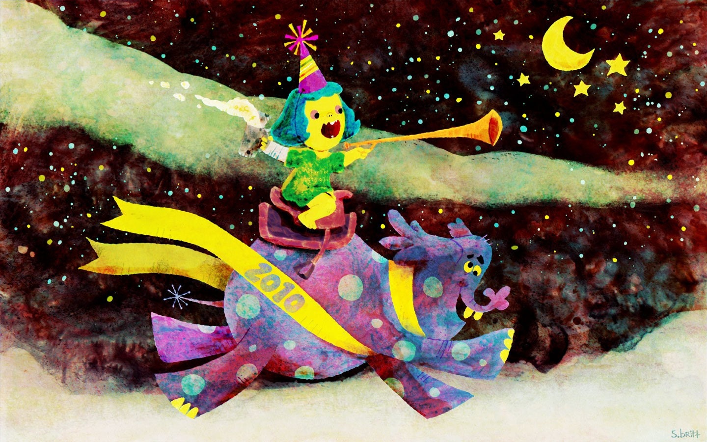 Eddy Digs Holes in Space - Limited Edition Print