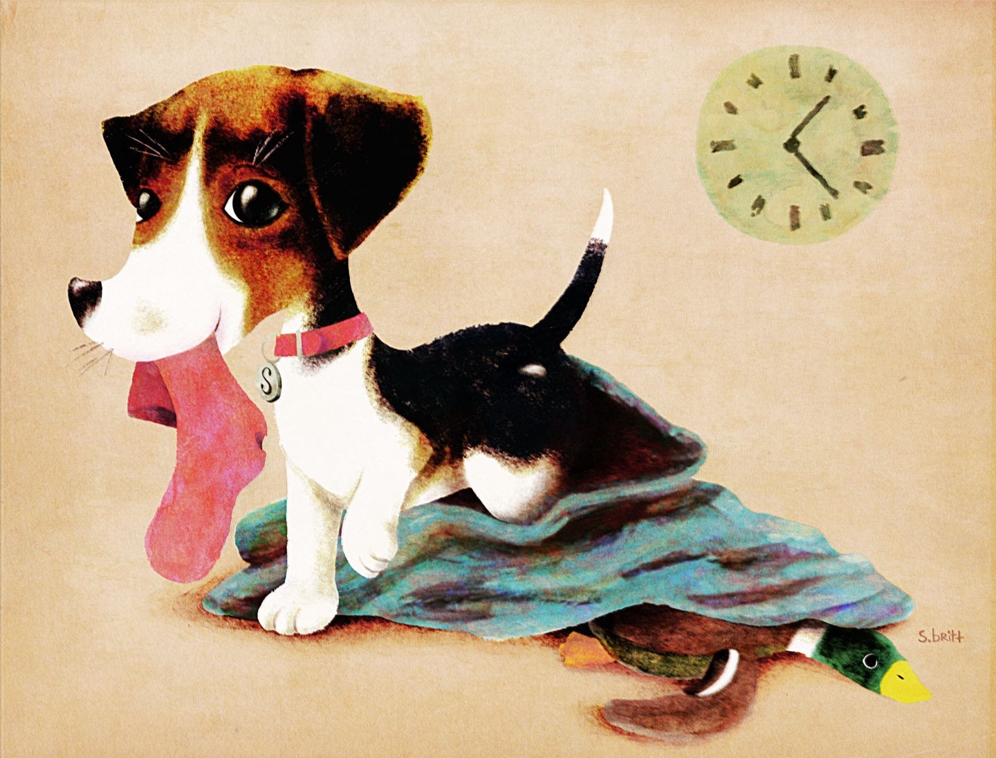 A Beagle Named Snappy - Print