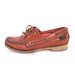 Vintage 60s Toasted Sugar Brown Leather Nautical Loafers 6.5 7