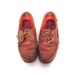 Vintage 60s Toasted Sugar Brown Leather Nautical Loafers 6.5 7