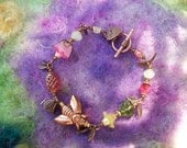 Bracelet Copper Bee Charm