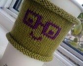 Cute Nerd Coffee Cozy Cup Cozy - Geek Chic Coffee To Go Cozy