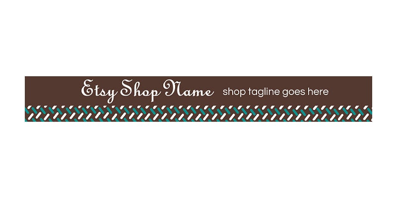 Etsy Banner - Modern 21 -  Website Header Banner