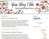 Blog Banner Floral Roses Design for Blogger or Wordpress