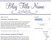 Blog Header Banner Design Simple1 Design for Blogger or Wordpress