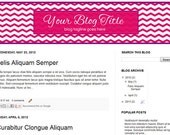 Blog Banner Design for Blogger or Wordpress - Chevron 1c