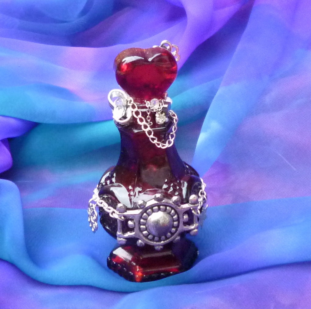 Valentine Red Heart Magic Incantation Love Jar by mystic2awesome