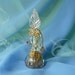 Glass Leaf Stoppered Love Spell Jar by mystic2awesome at Etsy