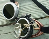 Steampunk Victorian Aviator GOGGLES glasses Time Travel Crazy Scientist's Oculo-Vision Tool---C-S-C