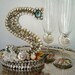 Beach Wedding ELEGANT INITIAL Shelled Cake Topper