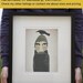 Mister Fox GRAPHIC ART Illustration 7x7 giclee print SIGNED