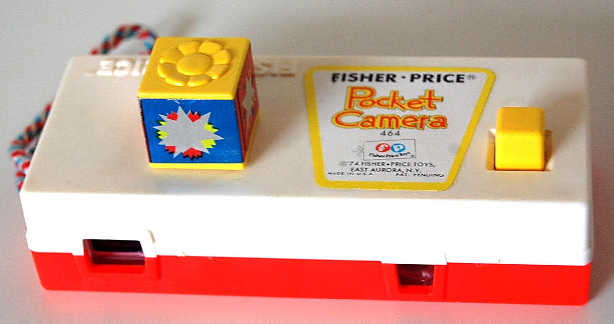Vintage Retro Fisher Price Pocket Camera 464 1974 Trip to the Zoo Slides