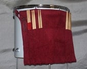 Roll It Ups Drumstick Bag (Number83) Drum Stick Bag Drummer Gift Dark Red Maroon Corduroy