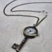 Steampunk Key Watch Pendant Necklace - Great gift, Mother's jewelry, Birthday, Anniversary
