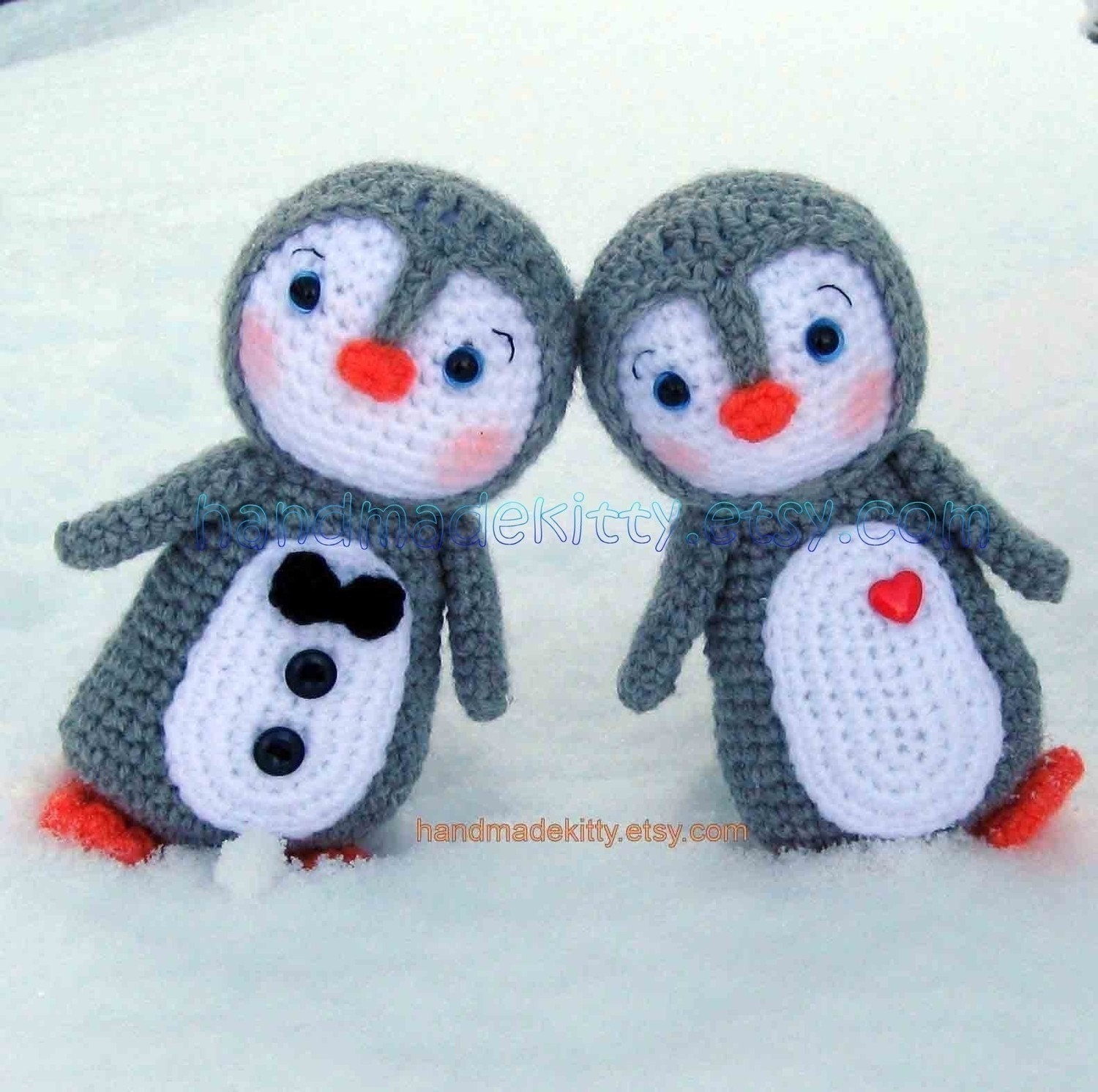 Penguin Couple Amigurumi PDF Crochet Pattern
