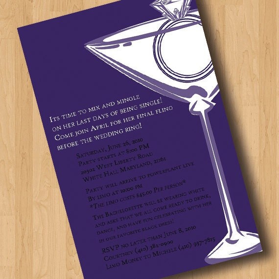 Mix and Mingle for that Last f being single - Bachelorette Party Invitations Il_570xn