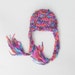 RTS - Multi-color Handspun Earflap Beanie with Tassels - Size NB