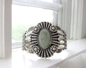 Vintage Native American Coin Silver Cuff