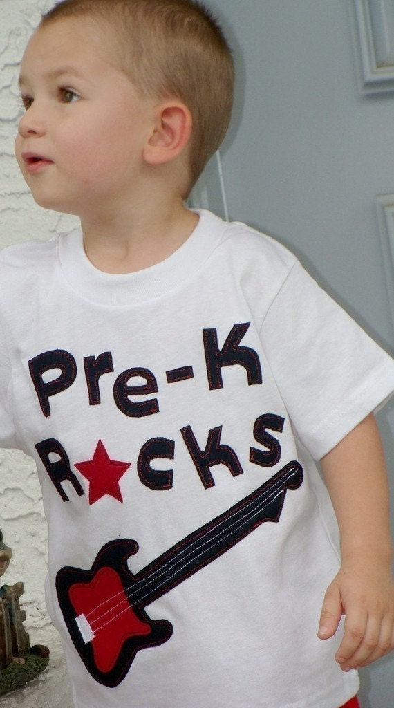 DIY Applique Patch Iron On Back To School Prek Kindergarten Rocks