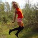 Vintage Orange Angora Sweater Handknit Vest with Zig-Zag Stitch and Scallop Trim - TAGT Team
