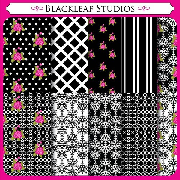 Vintage Rose Digital Paper for Scrapbooking, Cards, Invites, Photographers, Crafts Il_570xn