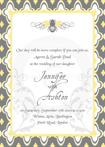 Letterpress Garden Invitation DIY Printable for Baby Shower, Wedding, Birth Announcement, Dedication, Christening or Birthday Party Il_570xn