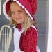 New Girls Pioneer Prairie Dress Costume Red Calico Choose Your Size